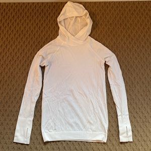 Lululemon White Long Sleeve Top w/ hood 6